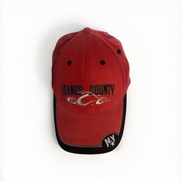 Orange County Choppers Other - Orange County Chopper NY Baseball Cap Hat Bio Domes Headgear Red/black